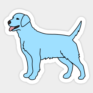 Light Blue Dog Sticker